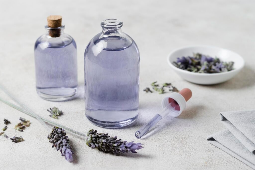 Kandungan essential oil linen spray dengan aroma lavender
